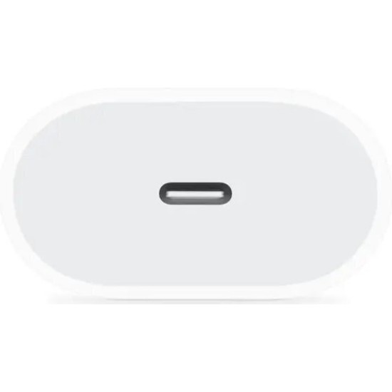 Apple Φορτιστής Χωρίς Καλώδιο με Θύρα USB-C 20W Λευκός (Power Adapter MD3J4)