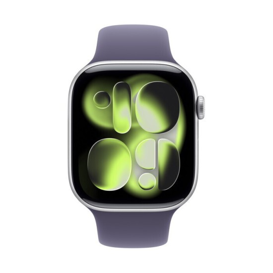 Apple Watch Series 11 Cellular Aluminium 46mm Αδιάβροχο με eSIM και Παλμογράφο (Silver Aluminium Case with Purple Fog Sport Band - M/L) Apple Watch Series 11 Cellular Aluminium 46mm Αδιάβροχο με eSIM και Παλμογράφο (Silver Aluminium Case with Purple Fog Sport Band - M/L)