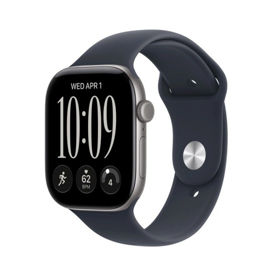 Apple Watch Series 12 Aluminium 46mm Αδιάβροχο με Παλμογράφο (Space Grey Aluminium with Navy Blue Sport Band - M/L) Apple Watch Series 12 Aluminium 46mm Αδιάβροχο με Παλμογράφο (Space Grey Aluminium with Navy Blue Sport Band - M/L)