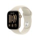 Apple Watch Series 12 Aluminium 42mm Αδιάβροχο με Παλμογράφο (Light Gold Aluminium with Sand Sport Band - M/L)