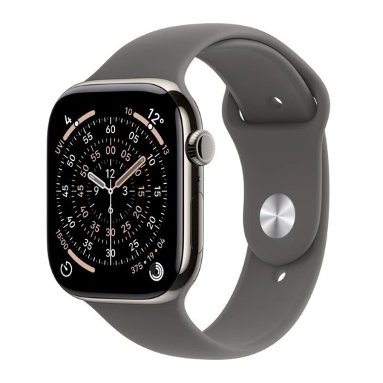 Apple Watch Series 11 Cellular Titanium 42mm Αδιάβροχο με eSIM και Παλμογράφο (Natural Titanium Case with Stone Grey Sport Band - S/M) Apple Watch Series 11 Cellular Titanium 42mm Αδιάβροχο με eSIM και Παλμογράφο (Natural Titanium Case with Stone Grey Sport Band - S/M)