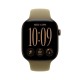 Apple Watch Series 12 Aluminium 42mm Αδιάβροχο με Παλμογράφο (Dark Bronze Aluminium with Olive Sport Band - S/M)