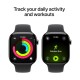 Apple Watch Series 11 Cellular Titanium 46mm Αδιάβροχο με eSIM και Παλμογράφο (Slate Titanium Case with Black Sport Band - S/M)