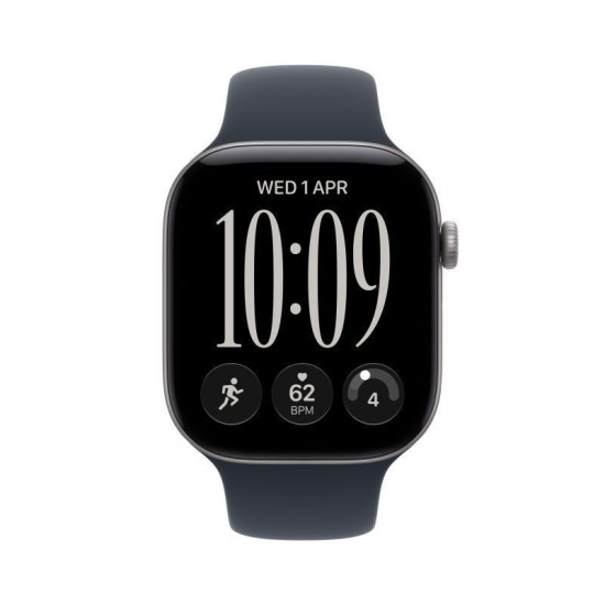 Apple Watch Series 12 Cellular Aluminium 46mm Αδιάβροχο με Παλμογράφο (Space Grey Aluminium with Navy Blue Sport Band - S/M) Apple Watch Series 12 Cellular Aluminium 46mm Αδιάβροχο με Παλμογράφο (Space Grey Aluminium with Navy Blue Sport Band - S/M)
