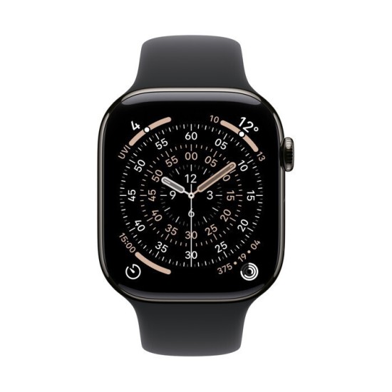 Apple Watch Series 11 Cellular Titanium 42mm Αδιάβροχο με eSIM και Παλμογράφο (Slate Titanium Case with Black Sport Band - M/L) Apple Watch Series 11 Cellular Titanium 42mm Αδιάβροχο με eSIM και Παλμογράφο (Slate Titanium Case with Black Sport Band - M/L)