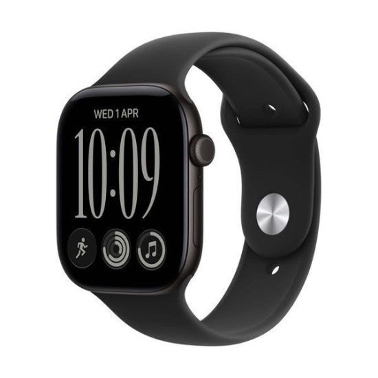 Apple Watch Series 12 Cellular Aluminium 42mm Αδιάβροχο με Παλμογράφο (Black Aluminium with Black Sport Band - S/M) Apple Watch Series 12 Cellular Aluminium 42mm Αδιάβροχο με Παλμογράφο (Black Aluminium with Black Sport Band - S/M)
