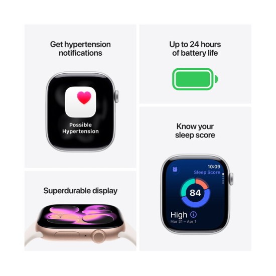 Apple Watch Series 11 Cellular Titanium 42mm Αδιάβροχο με eSIM και Παλμογράφο (Slate Titanium Case with Black Sport Band - M/L) Apple Watch Series 11 Cellular Titanium 42mm Αδιάβροχο με eSIM και Παλμογράφο (Slate Titanium Case with Black Sport Band - M/L)