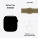 Apple Watch Series 12 Aluminium 42mm Αδιάβροχο με Παλμογράφο (Dark Bronze Aluminium with Olive Sport Band - S/M)