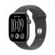 Apple Watch Series 12 Cellular Aluminium 46mm Αδιάβροχο με Παλμογράφο (Black Aluminium with Black Sport Band - M/L)