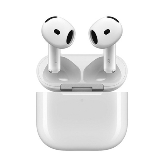 Apple AirPods 4 Earbud Bluetooth Handsfree Ακουστικά με Αντοχή στον Ιδρώτα και Θήκη Φόρτισης Λευκά